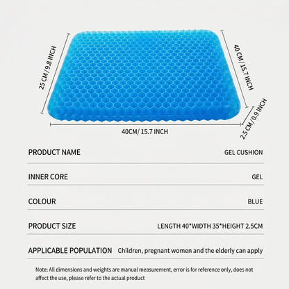 ComfortFlex™ Gel Seat Cushion – Cooling Pressure Relief for All-Day Sitting