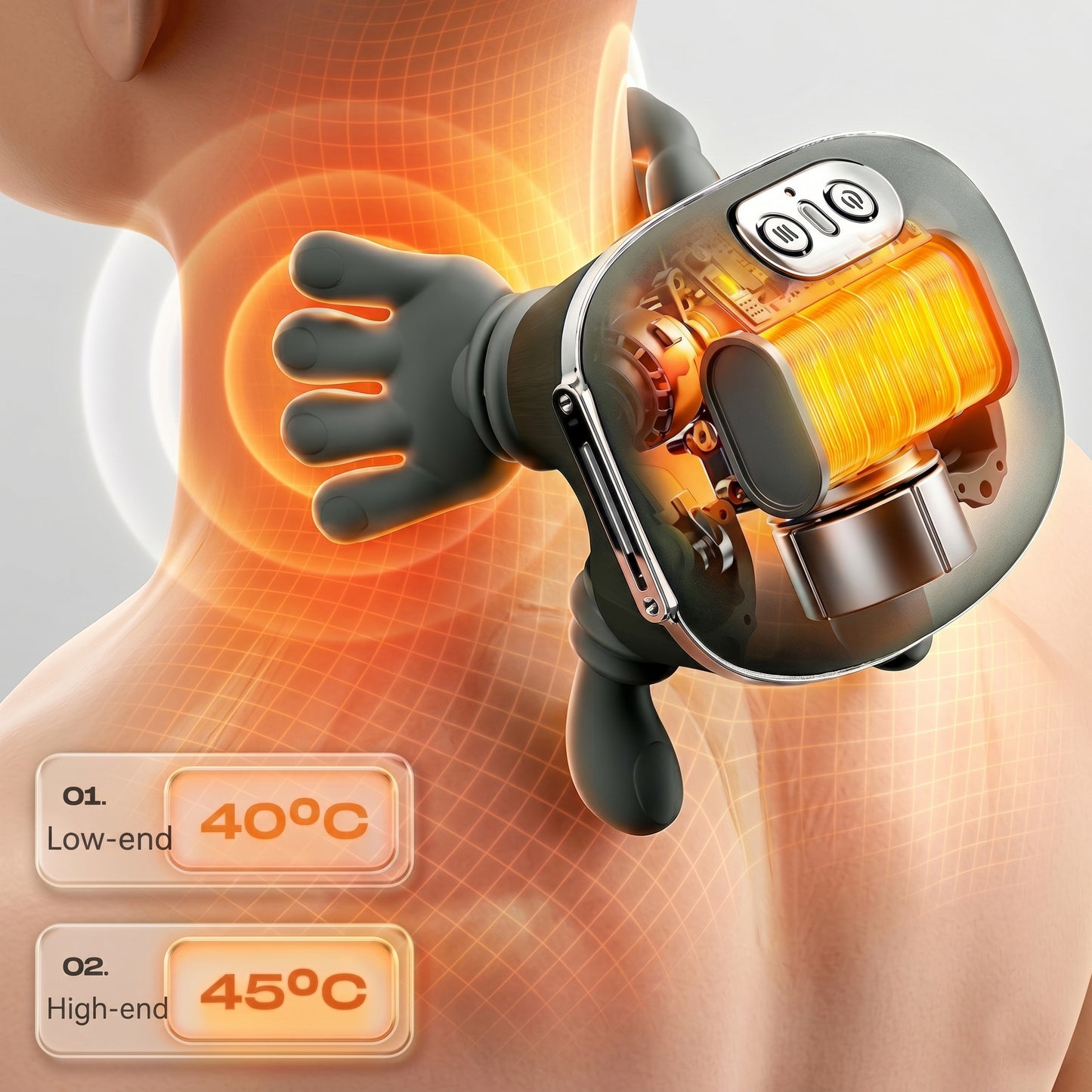 Bionic Neck & Shoulder Massager™ – Deep Tissue Heat Relief