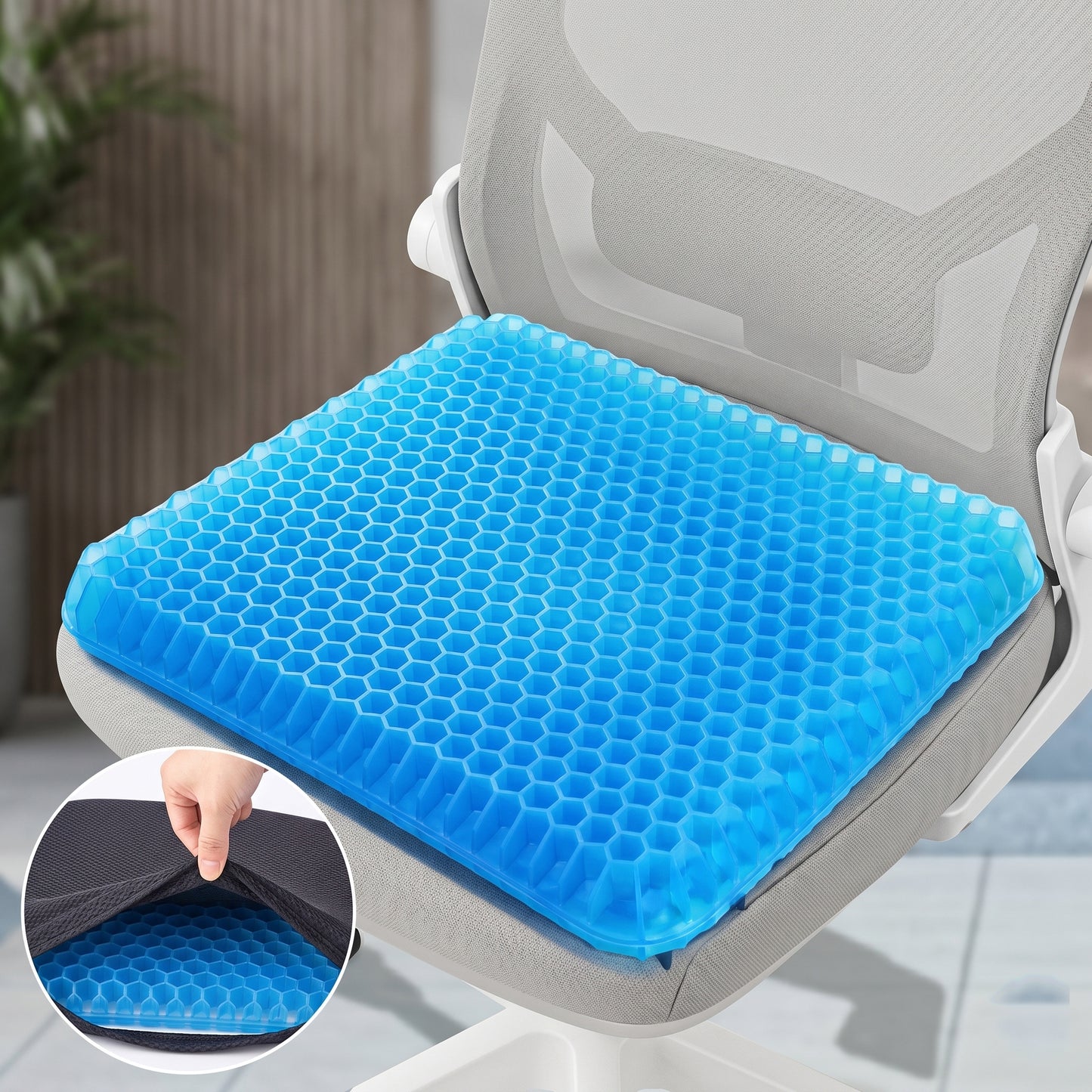 ComfortFlex™ Gel Seat Cushion – Cooling Pressure Relief for All-Day Sitting
